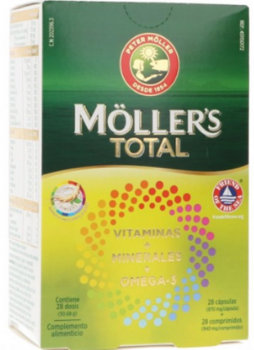 Moller's total multivitaminas + omega 3