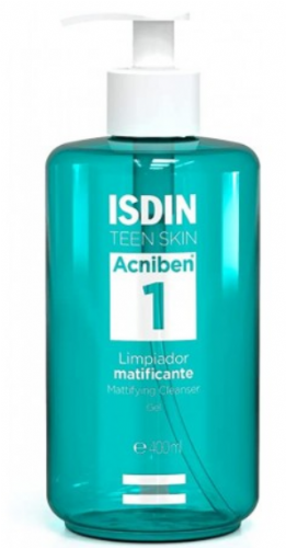 Isdin oily skin acniben limpiador matificante gel  1 frasco 400 ml