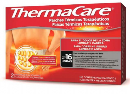 Thermacare parche termico zona lumbar cadera (2 parches)