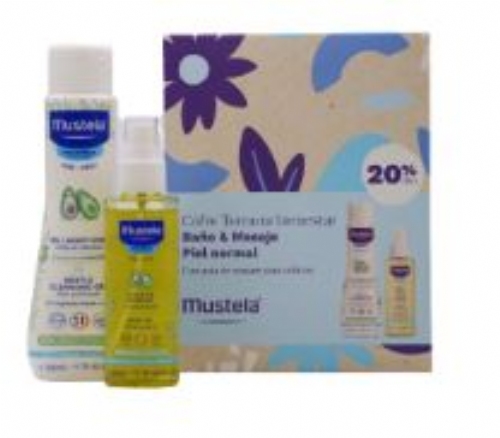 Mustela pack baño + masaje piel normal