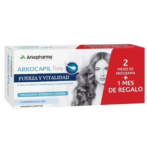 Pack Arkocapil Forte 3x60 cápsulas Programa 2 Meses +1 de Regalo