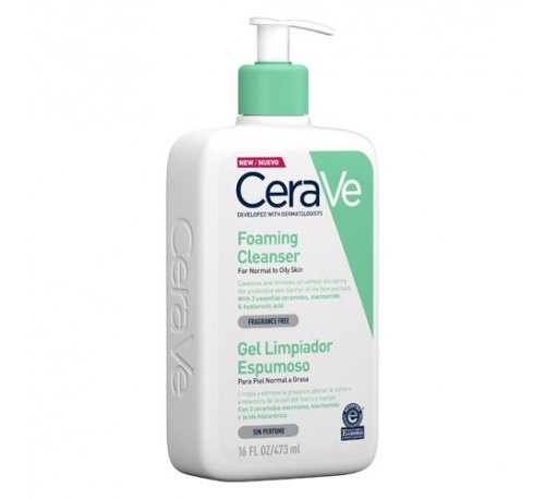 Cerave gel limpiador espumoso (473 ml)