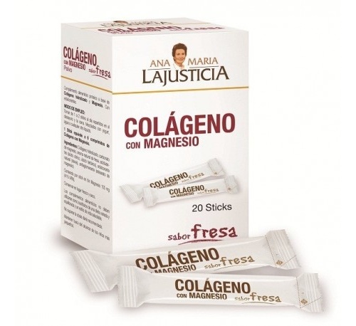 Colageno con magnesio sticks - ana maria lajusticia (fresa 20 sticks (5 g))