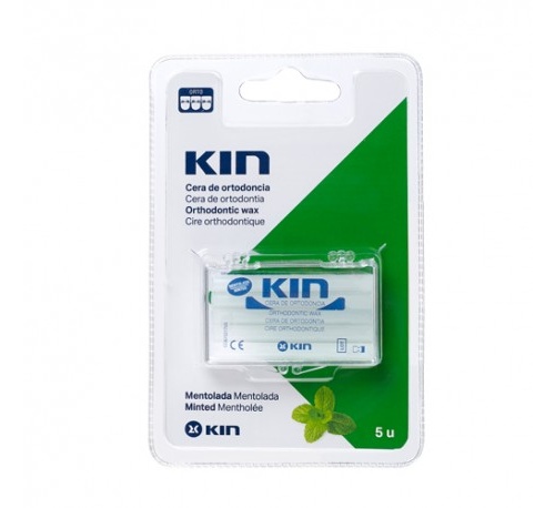 Cera ortodoncia protectora rozadura - kin barritas mentolada (5 barritas)