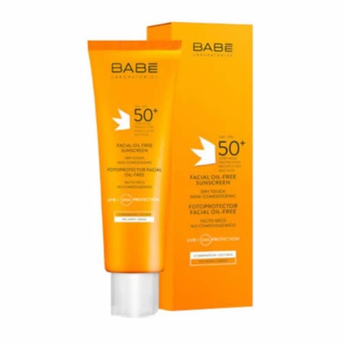 Babe fotoprotector facial 50+ oil free - tacto seco (50 ml)