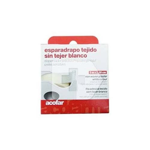 Esparadrapo - acofar (tejido sin tejer blanco 5 m  x 1.25 cm)