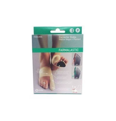 Corrector doble juanetes y plantar - farmalastic feet (pie izdo t- peq)