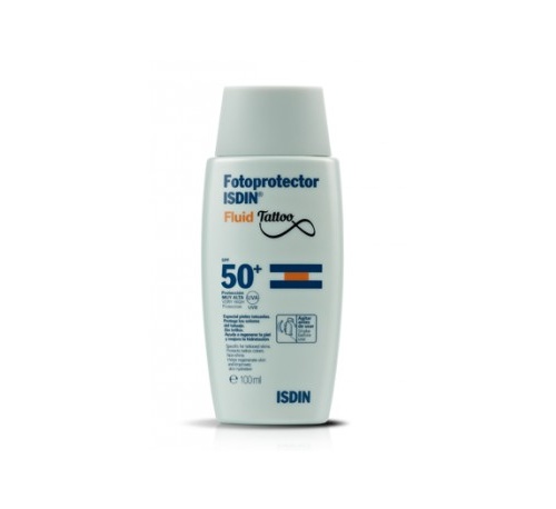 Fotoprotector isdin fluid tatoo spf-50+ (100 ml)