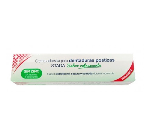 Care+ crema adhesiva para dentaduras postizas (40 g sabor refrescante)