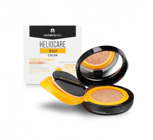 Heliocare 360º color cushion compact spf 50+ - protector solar (bronze 15 g)