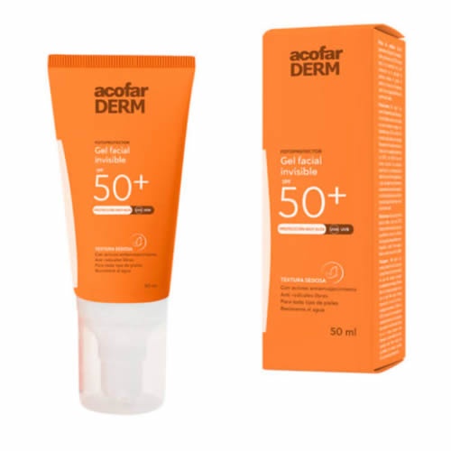 Acofarderm spf 50+ gel facial invisible (50 ml)