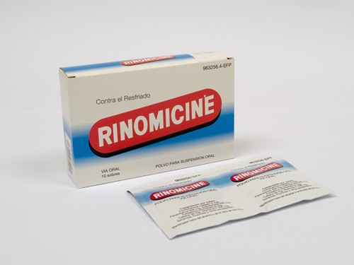 RINOMICINE POLVO PARA SUSPENSIÓN ORAL , 10 sobres