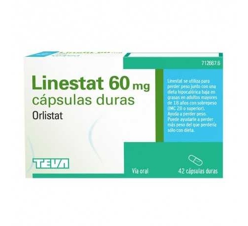 LINESTAT 60 MG CAPSULAS DURAS, 42 cápsulas ( Blister )