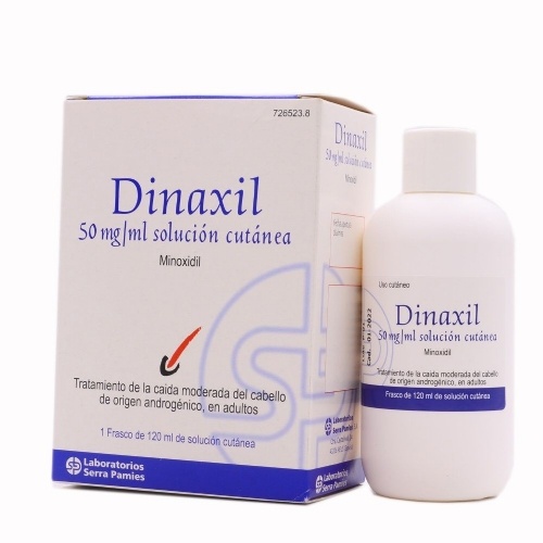 DINAXIL 50 MG/ML SOLUCION CUTANEA, 1 frasco de 120 ml