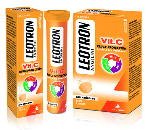 Leotron vitamina c (18 comprimidos efervescentes)