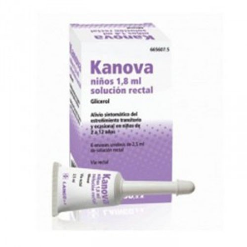 KANOVA NIÑOS 2,25g  SOLUCION RECTAL , 6 enemas