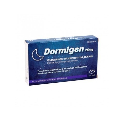 DORMIGEN 25 MG COMPRIMIDOS RECUBIERTOS CON PELICULA 14 comprimidos